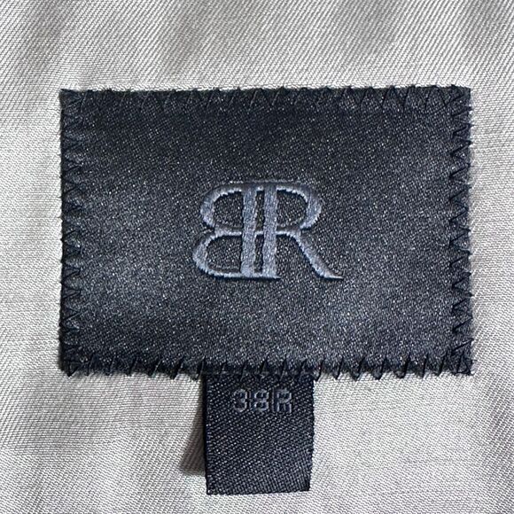 BANANA REPUBLIC Mens Blazer 38R Gray Sport Coat 2-Button Jacket Wool Windowpane - Picture 14 of 14